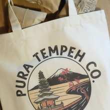 Load image into Gallery viewer, PURA TEMPEH Eco-Totebag  From grocery shopping to yoga class, these durable canvas bags will carry it all.  Size: M(W36×H37×D11)
